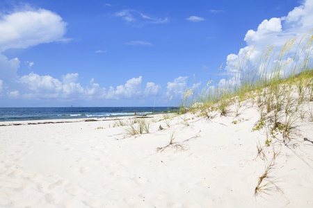 White sugary beaches of Fort Morgan