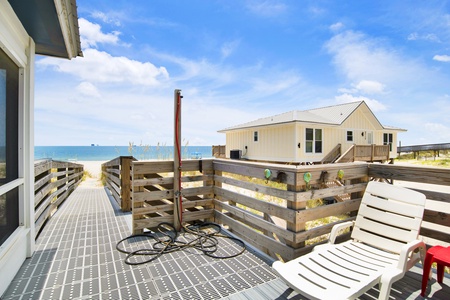 Balcony, accessible from bedroom 3 and the screened porch