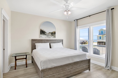 Bedroom 2 offers a King size bed private bathroom