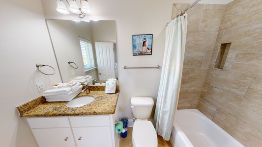 Kiran-A101-Private Master bath with a tub/shower combo