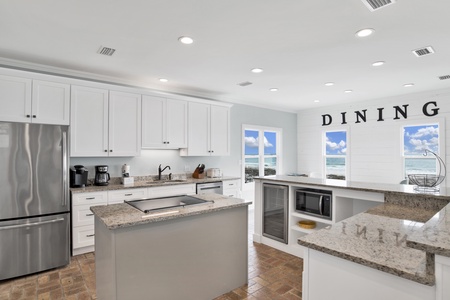 Open living concept and spacious kitchen