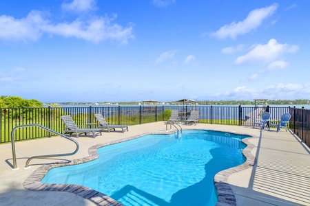 Private, heated pool
