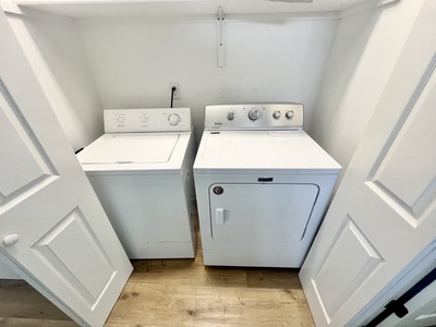 Washer/Dryer located on the 1st floor