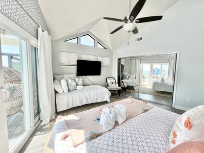 Hello Sunshine: 2nd floor master bedroom with a king bed