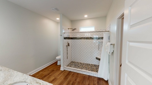 Master bath with walk-in shower