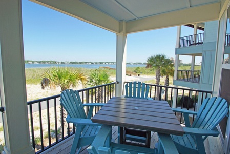 A gorgeous lagoon-front home with a view