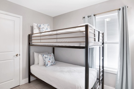 Bedroom 3 has a twin bunk bed