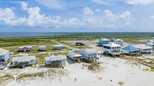 Secluded area of Fort Morgan