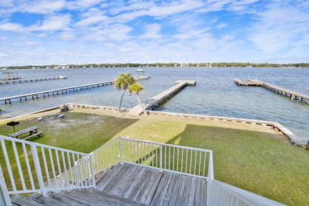 Beautiful views of Little Lagoon from the deck