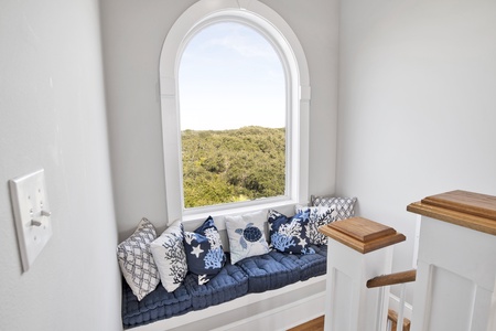 Reading nook leading to 3rd floor