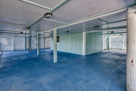 Additional parking underneath the home