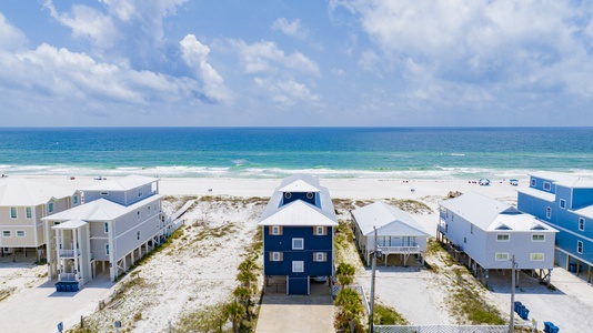 Sandy Dreams is a direct beachfront home that has 9 bedrooms