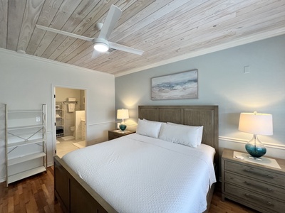 Offering a King bed and private bathroom