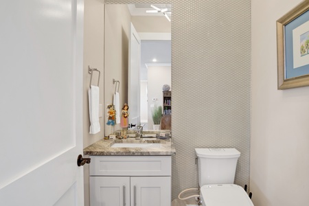1st floor half bath with Toto toilet