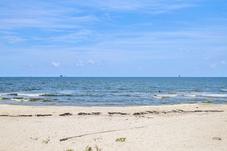 Sitting directly on the beach in Fort Morgan