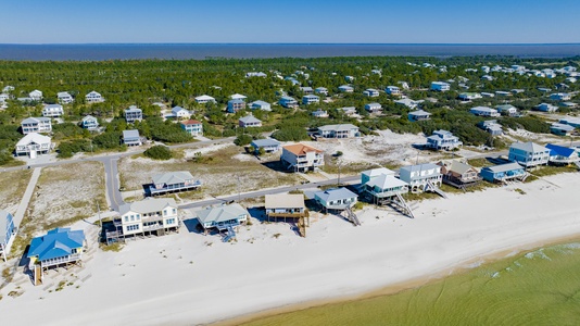 View of the home from from the Gulf