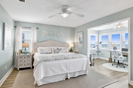 The  beautiful master bedroom!