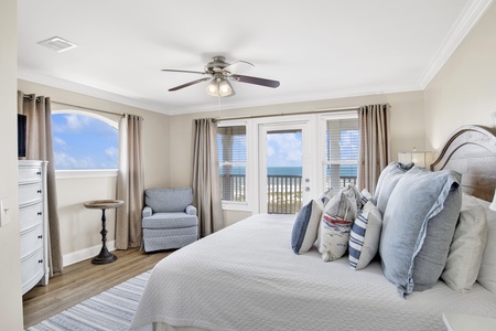Featuring a King bed, TV and stunning views