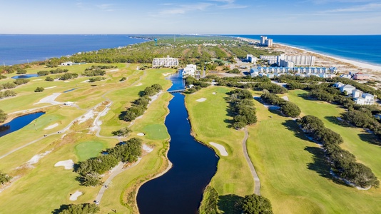 Golf and beach resort on the Ft Morgan peninsula