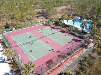 Community tennis courts