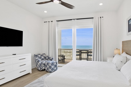Bedroom 4 accommodates 2 guests and has a TV