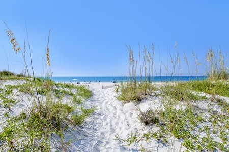 Step right outside to feel the sand beneath your toes