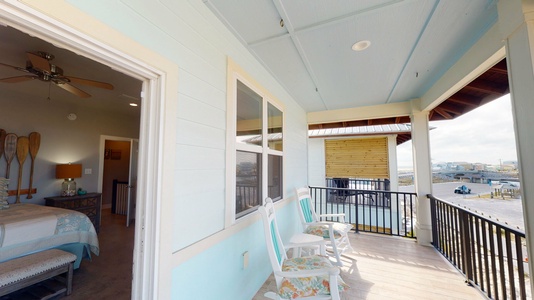 Master bedroom balcony