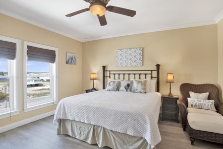 Bedroom 4 has a King bed and private bathroom