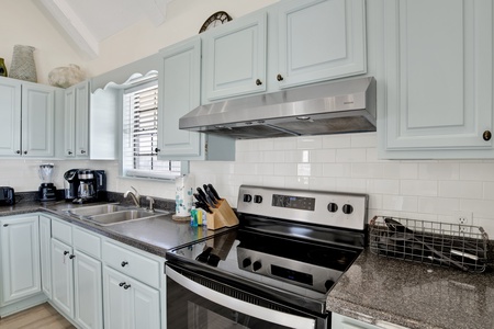 Updated backsplash and cabinets