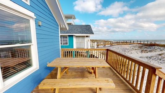 Picnic table for additional seating