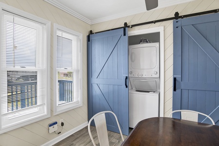 Stackable washer and dryer, along with a 2nd refrigerator