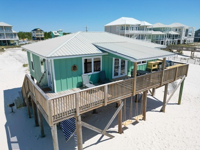 Covered outdoor dining and areas to soak up the sun