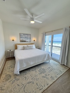 Bedroom 4 has balcony access and a private bathroom
