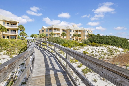 Boardwalk to and from the beach