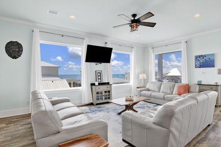 A Walk on Sand is a 6 bedroom, 5 bath and 2 half bath home with an elevator