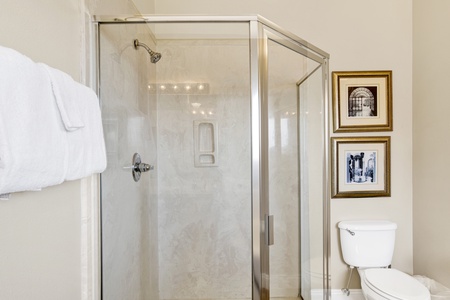 Plus, a walk-in shower