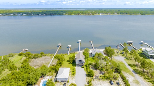 Located directly on the Little Lagoon in Gulf Shores