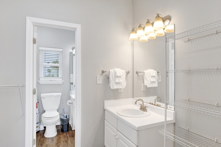 Bedroom 2 has it's own vanity
