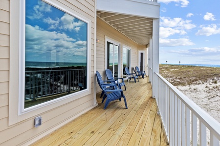 1st floor balcony access off of the Master bedroom