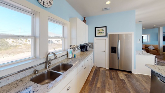 Beautiful granite countertops and stainless appliances