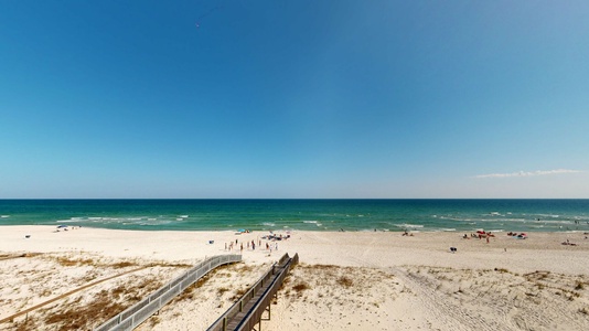 The walkover takes you right down to the beach