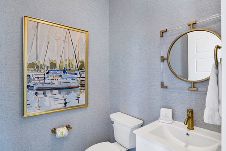 Half bathroom located on the main living area