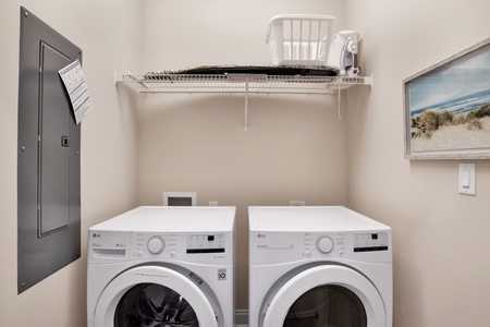 Full size washer and dryer