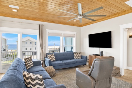 The main living room is located on the 2nd floor