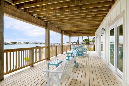 Balcony accessible from 2 bedrooms and the main living area