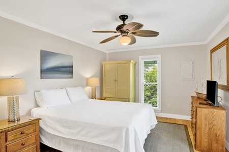Bedroom 2 offers a Queen bed and private bathroom