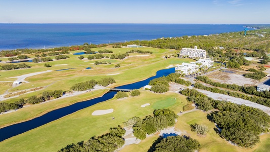 18 hole golf course  on the Gulf of Mexico