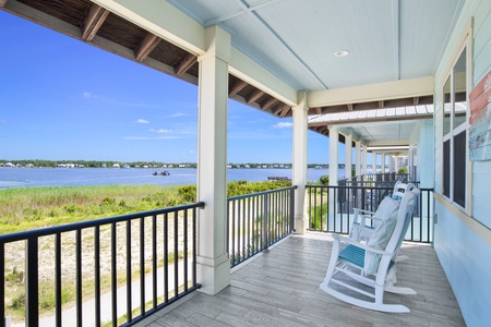 Private balcony views from the primary bedroom