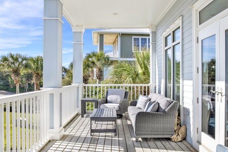 3rd floor balcony off of the living area