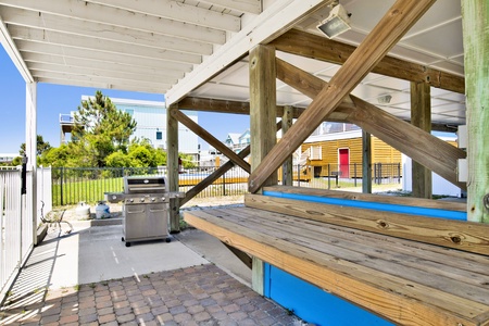 Covered area for grilling